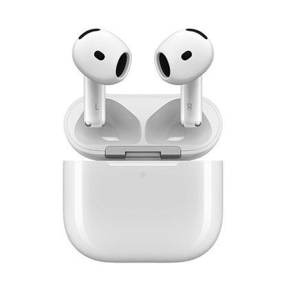 Apple AirPods 4 Earbud Bluetooth Handsfree Ακουστικά με Αντοχή στον Ιδρώτα και Θήκη Φόρτισης Λευκά