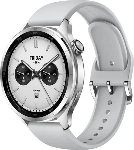 Xiaomi Watch S4 Aluminium 47mm Αδιάβροχο με Παλμογράφο (Ασημί)