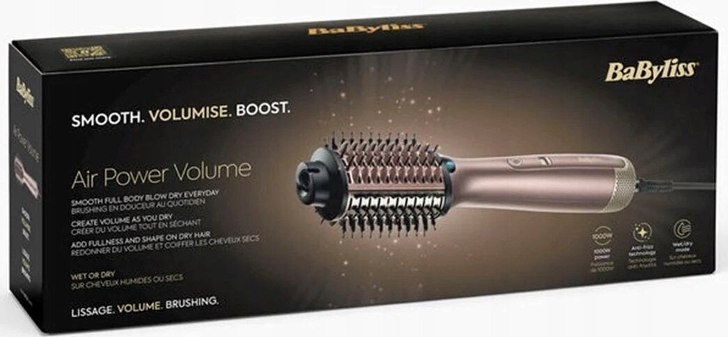 Babyliss Airpower Volume Κεραμική Ηλεκτρική Βούρτσα με Αέρα για Ίσιωμα 1000W