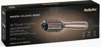 Babyliss Airpower Volume Κεραμική Ηλεκτρική Βούρτσα με Αέρα για Ίσιωμα 1000W