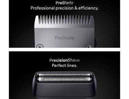 Braun All-in-one Series 7 Σετ Επαναφορτιζόμενης Κουρευτικής Μηχανής Μαύρο AIO7540
