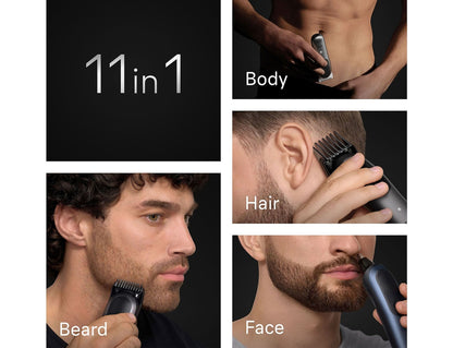 Braun All-in-one Series 7 Σετ Επαναφορτιζόμενης Κουρευτικής Μηχανής Μαύρο AIO7540