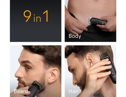 Braun All-in-one Series 5 Σετ Επαναφορτιζόμενης Κουρευτικής Μηχανής Μαύρο AIO5540