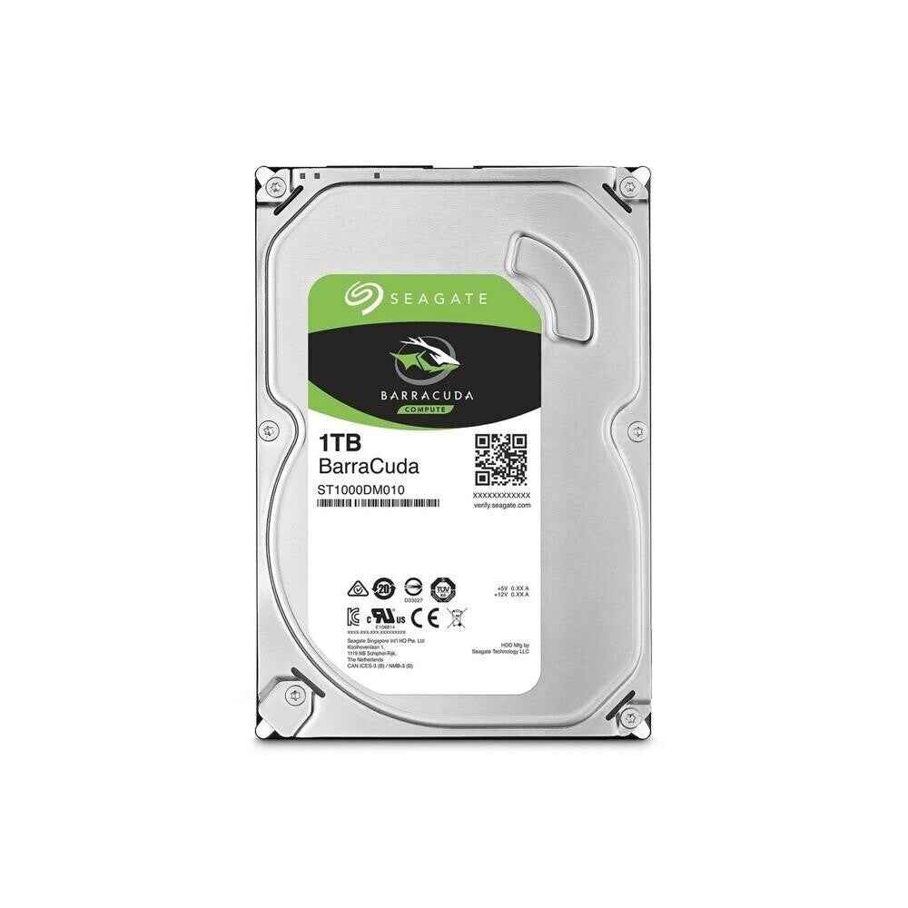 Seagate Barracuda 1TB HDD Σκληρός Δίσκος 3.5" SATA III 7200rpm με 256MB Cache για Desktop