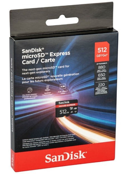 Sandisk SDXC 512GB Class 10 UHS-I 880MB/s με αντάπτορα