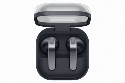 Samsung Galaxy Buds4 Bluetooth Handsfree Ακουστικά με Αντοχή στον Ιδρώτα και Θήκη Φόρτισης Μαύρα