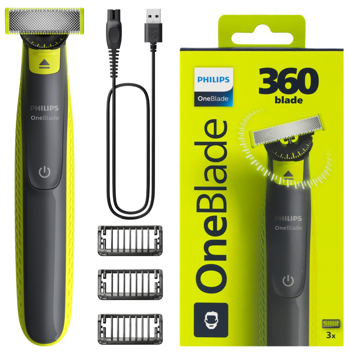 Philips Oneblade QP2724/23 Ξυριστική Μηχανή Προσώπου Επαναφορτιζόμενη
