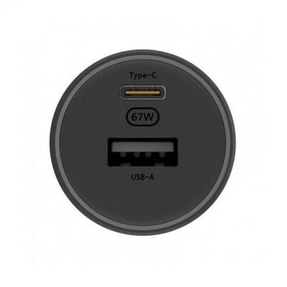 Xiaomi Φορτιστής Αυτοκινήτου 67W με Θύρες: 1xUSB 1xType-C Μαύρο Χρώμα