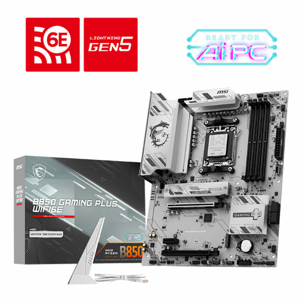 MSI B850 Gaming Plus Wifi6E Motherboard ATX με AMD AM5 Socket 7E80-001R