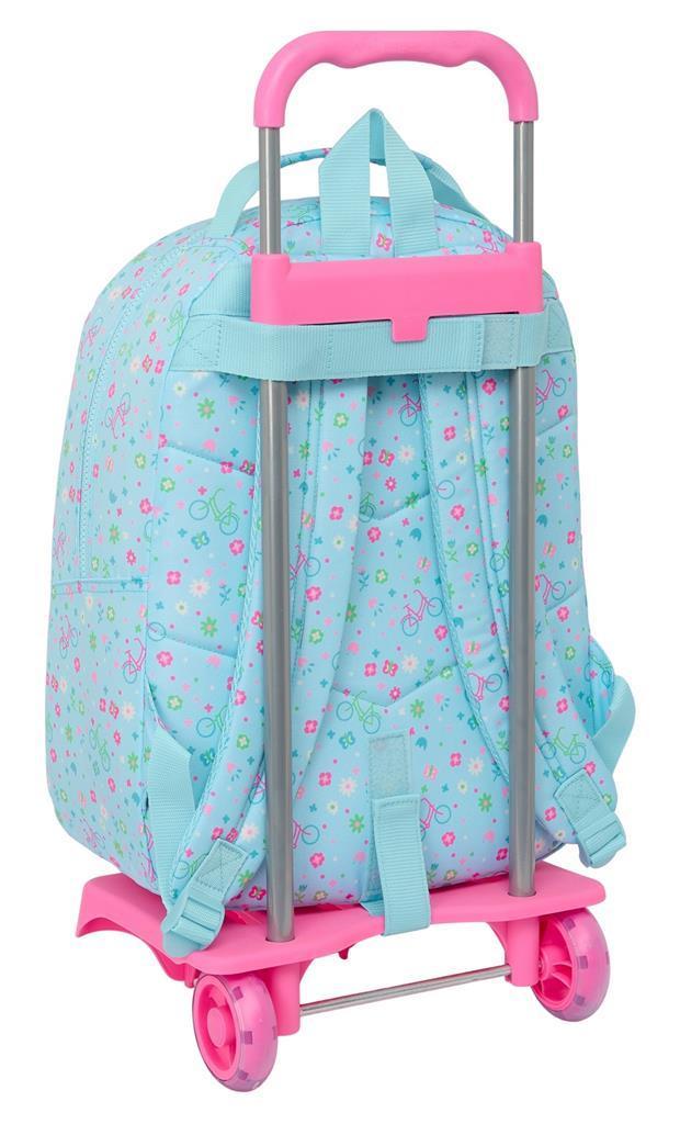 Cartable À Roulettes Safta Bicicleta Bleu 32 × 42 × 15 cm