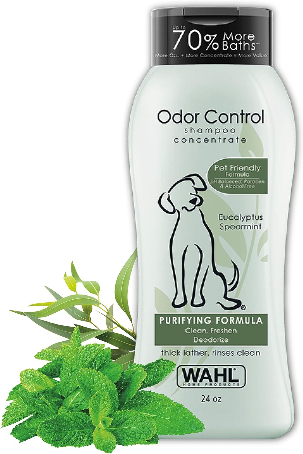 WAHL Odor Control Σαμπουάν για Σκύλους 750ml – Καθαρισμός & Εξουδετέρωση Οσμών με Ευκάλυπτο & Δυόσμο
