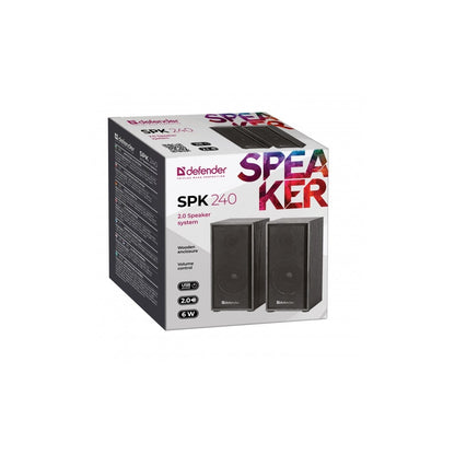 Defender SPK-240 loudspeaker Black Wired 6 W