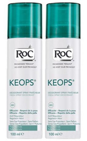 RoC Keops Deodorant Spray Fresco – Σετ 2 τεμαχίων ×100 ml