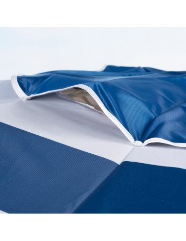 Αντιανεμική Ομπρέλα Παραλίας 8 Πλευρών – Φιάλη Ø 220 cm, Μπλε Ρίγες
