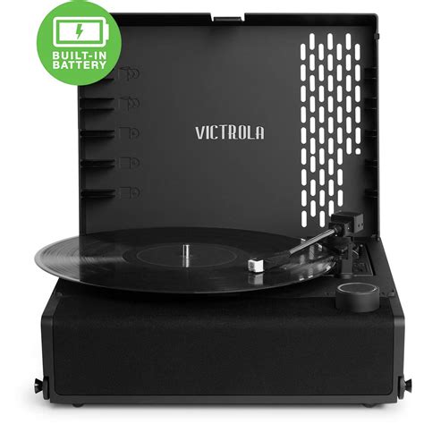 Victrola Revolution Go Φορητό Πικάπ Bluetooth με Επαναφορτιζόμενη Μπαταρία – Μαύρο