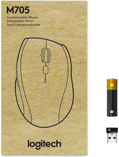 Logitech Marathon Mouse M705 Ασύρματο Ποντίκι Black/Silver