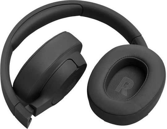 JBL Tune 770NC Ασύρματα / Ενσύρματα Over Ear Ακουστικά με 65 ώρες Λειτουργίας και Quick Charge Μαύρα JBLT770NCBLK