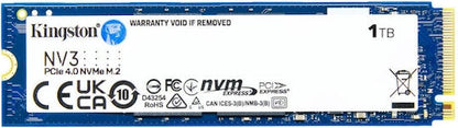Kingston Nv3 SSD 1TB τύπου M.2 με σύνδεση PCI Express 4.0 (PS5 Compatible) SNV3S/1000G