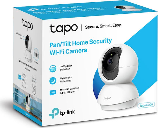TP-LINK Tapo C200 v5 IP Κάμερα Παρακολούθησης Wi-Fi Full HD 1080p με Αμφίδρομη Επικοινωνία και Φακό 4mm